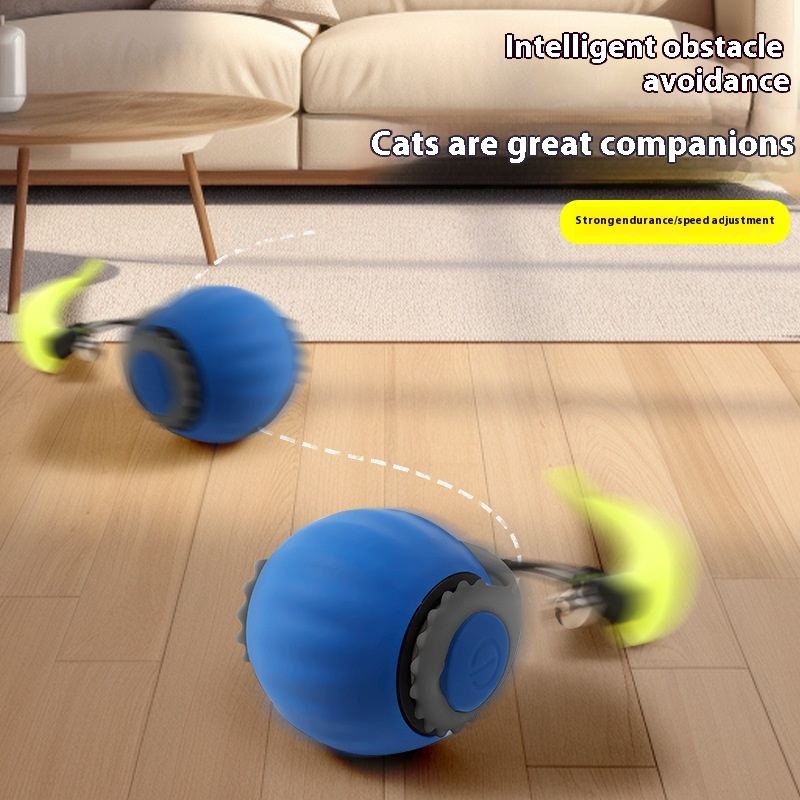 Automatic Gravity-Defying Ball Toy for Cats – Fun & Interactive Play for Your Pet - friendly pets